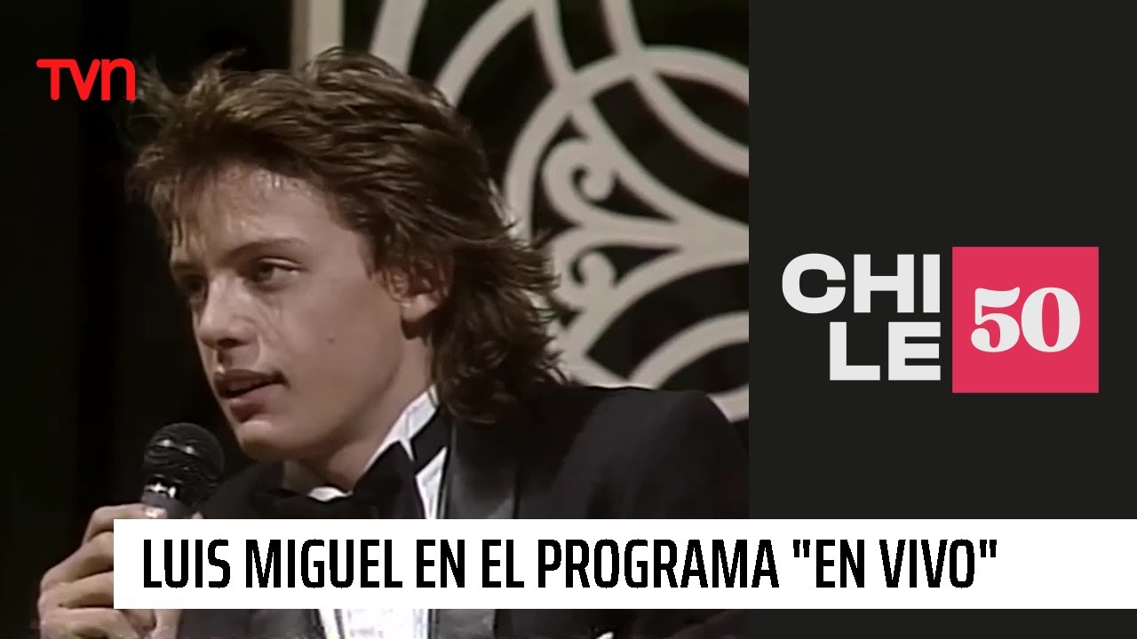 Luis Miguel en el programa "En Vivo" de TVN | 