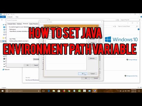 How to set Java Environment Path Variable in Windows 10