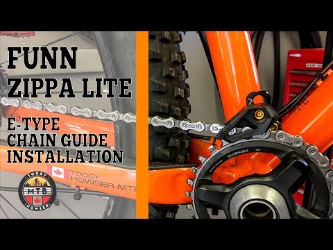 Funn Zippa Lite e-type chain guide install on the Trek Roscoe 8