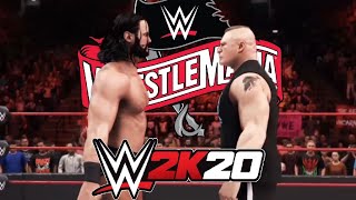 WWE 2K20 Promo Recreation - Brock Lesnar vs Drew McIntyre - WrestleMania 36