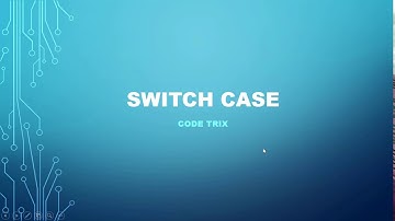 Switch Case - Decision Making