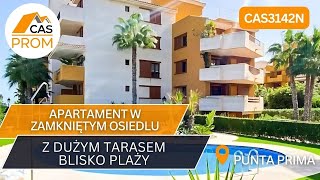 APARTAMENT W ZAMKNIĘTYM OSIEDLU Z DUŻYM TARASEM BLISKO PLAŻY , PUNTA PRIMA, TORREVIEJA