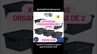 Kit 6 Caixas Organizadoras de 2 Litros...utilidades domésticas...https://shope.ee/7zqCx0LwwL