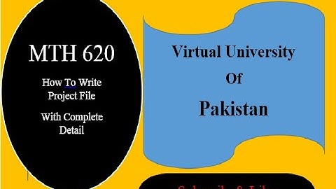 Mth 620 Project complete detail & Formate How To Write