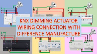 knx dimming actuator wiring with difference manufacture | pendawaian knx pelbagai pengeluar