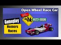 The Simpsons Hit and Run Homers Races for the Open Wheel Race Car