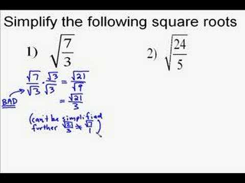 square root of 20 in radical form