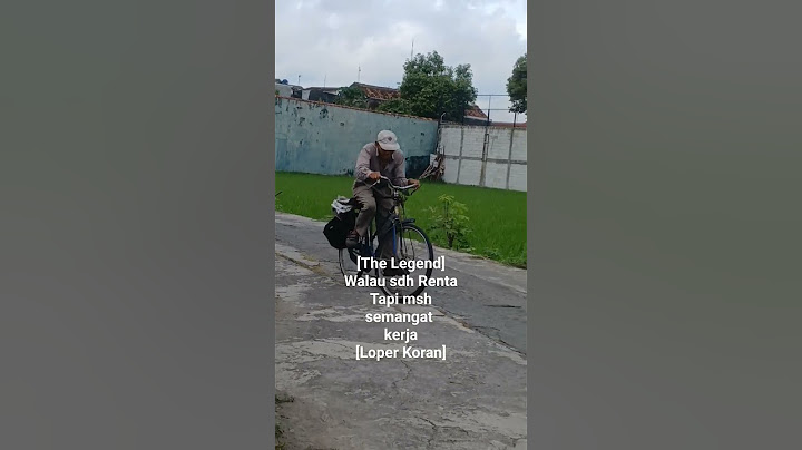 walau renta tetap semangat kerja sebagai loper koran