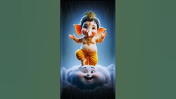 Pani Barsa Chham Chham | cute Ganesha | Funny Rain Rhyme for Kids