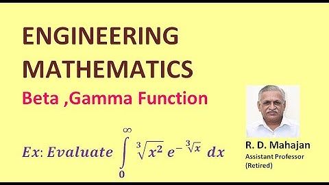 Beta , Gamma Function Example 7  I Engineering Mathematics
