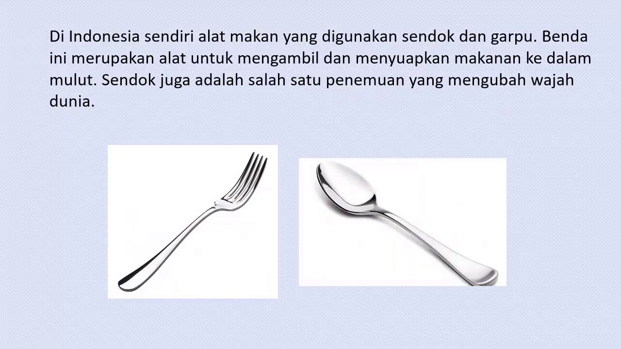 Perbandingan alat makan di Jepang dan Indonesia(Sumpit & Sendok Garpu