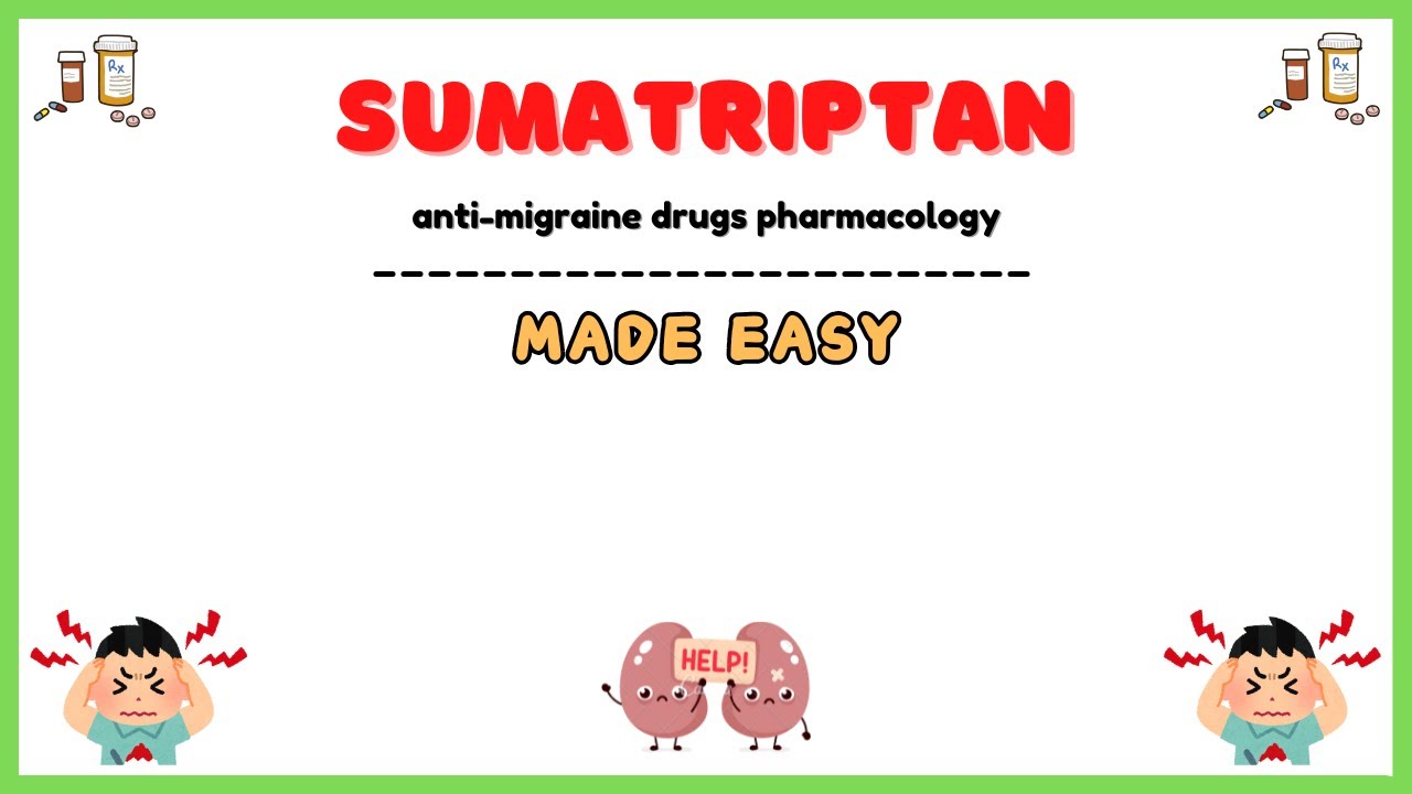 Sumatriptan pharmacology, triptans pharmacology, pharmacology made easy