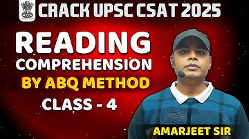 UPSC CSAT बोधगम्यता की रणनीति | Reading Comprehension for Hindi Medium