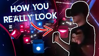 What You Actually Look Like When Playing Beat Saber... | #Shorts