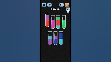 Water Color Sort Level No 235 walkthrough Solution Gameplay ,best Game for every one