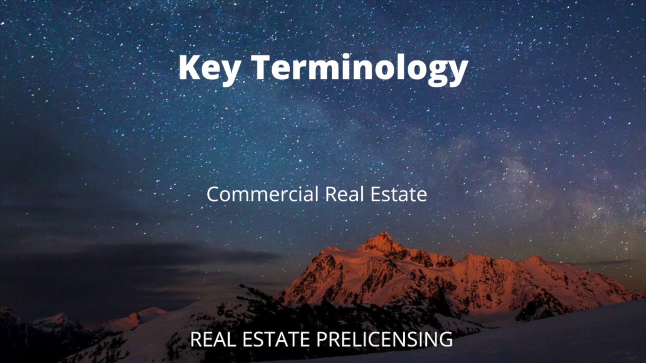 20.3 Key Terminology Real Estate Licensing Course YouTube