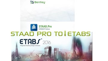 How to Open Staad. Pro(.std) file in ETABS || Staad. Pro to ETABS || Staad pro Vs ETABS