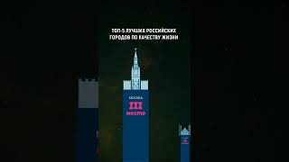 ТОП-5 Лучших Российских городов по качеству жизни 🤔 #shorts #фактум