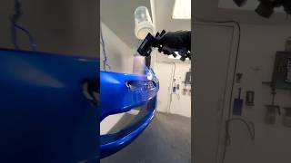 Unbelievably Satisfying Car Paint Job Bright Blue Colour