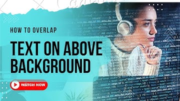How to overlap text on above background image using css