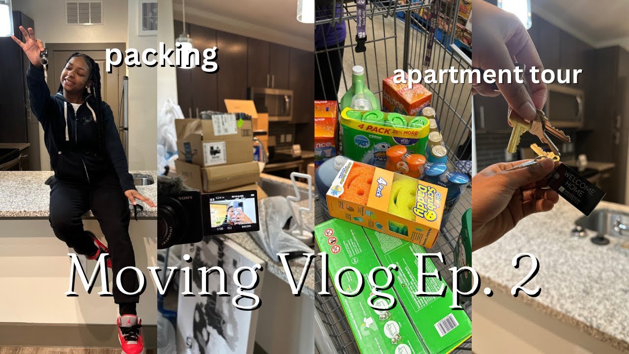 MOVING VLOG EP. 2 | Empty Luxury Apartment Tour , getting the keys ...