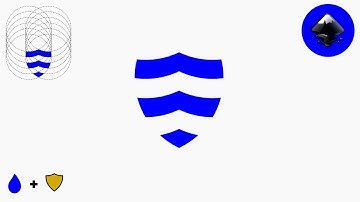 Logo tutorial #2 - How to make water + shield logo design