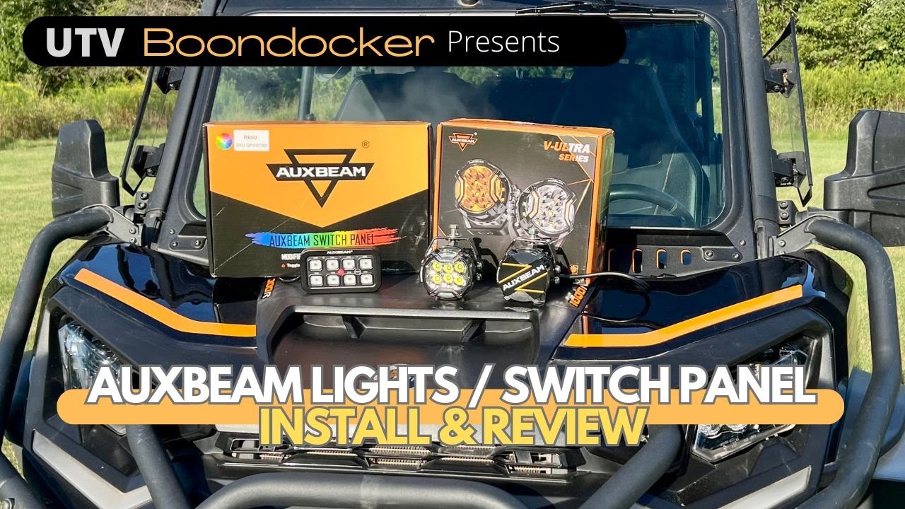 Auxbeam Switch Panel and lights Review, Install and Testing