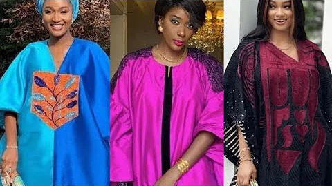 African Boubou dresses for ladies/Ankara Boubou gown #fashion #kimono #kaftan #bubu #ankara #chiffon
