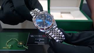 datejust 41mm blue dial
