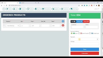 Laravel Pos Management System Part 6 of 1 ( ORDER CASHIER PANEL CONT.. ) Step by step
