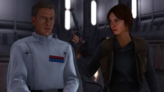 Star Wars Battlefront: Jyn Erso vs Director Krennic 1v1 Battle