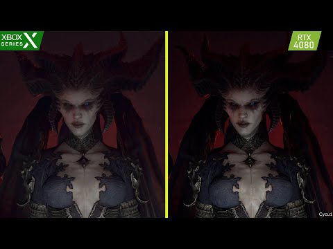 Diablo IV RTX 4080 vs Xbox Series X Graphics Comparison