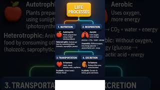 Class 10 Life Processes Mind Map🔥 | Easy Revision in 5 Minutes | Class 10 Science Chapter 5 #class10
