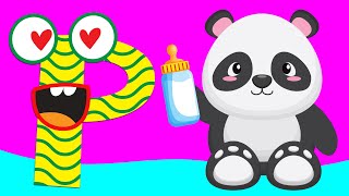 P for Panda | Alphabet Phonics | Learn to Read Letter Sounds with Animals