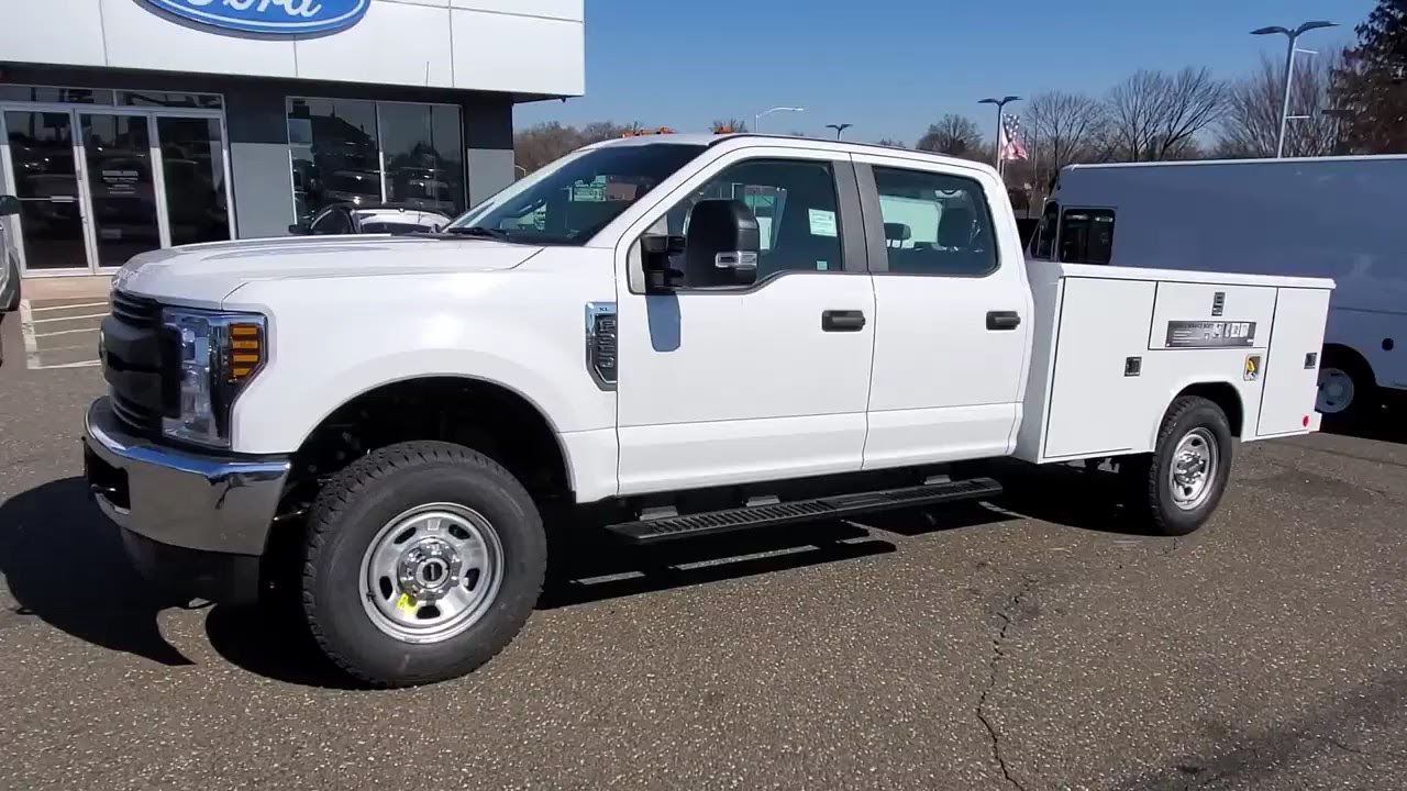 2019 Ford F350 Crew Open Utility Body - YouTube