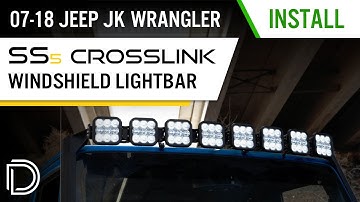 How to Install Jeep JK Wrangler SS5 CrossLink Windshield Lightbar | Diode Dynamics