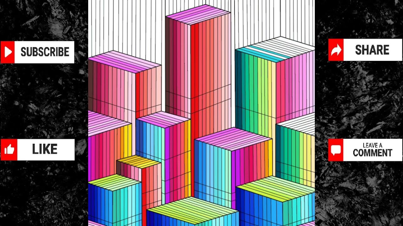 Coloring#59|| Beautiful Techno Pattern Coloring || Soft Music || Color and Fantasy