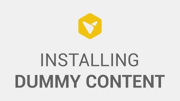 Installing Dummy Content