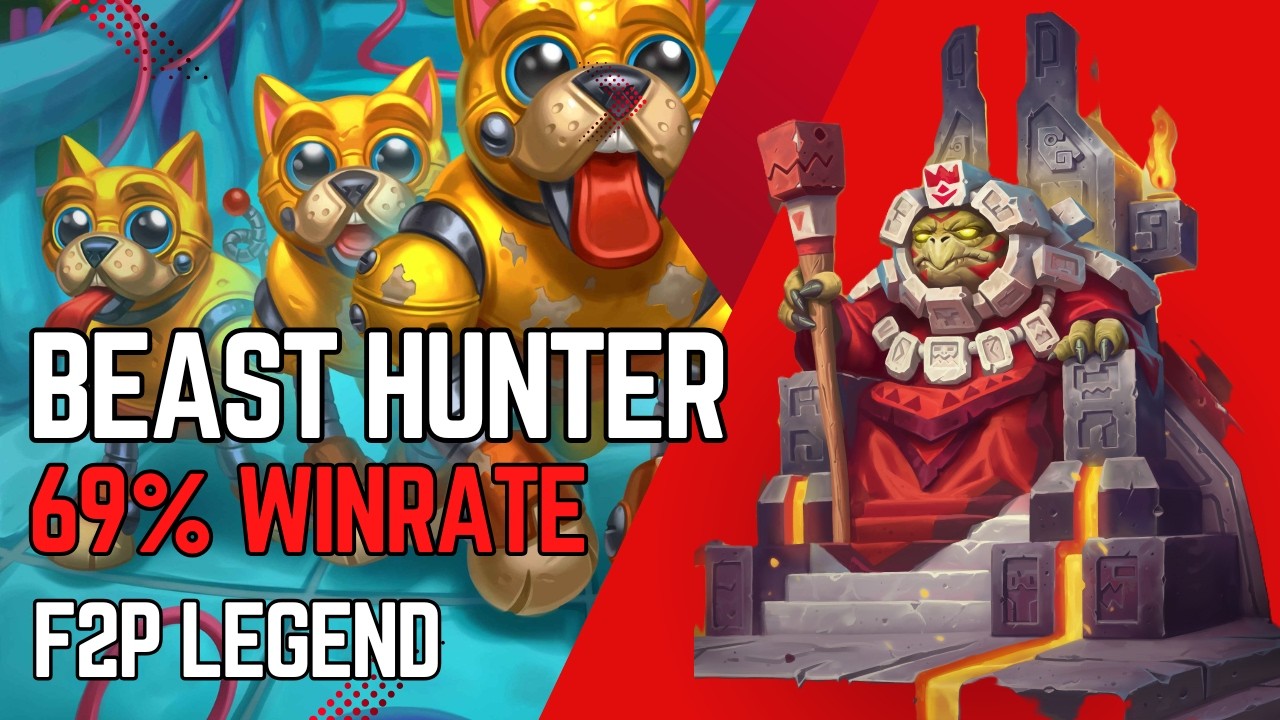 Станьте ЛЕГЕНДОЙ БЫСТРО с этой БЕЗУМНОЙ колодой Охотника на зверей с 69% процентом выигрыша! (Рук...