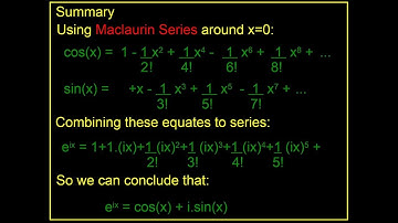 POWER SERIES - COMPLEX NUMBERS