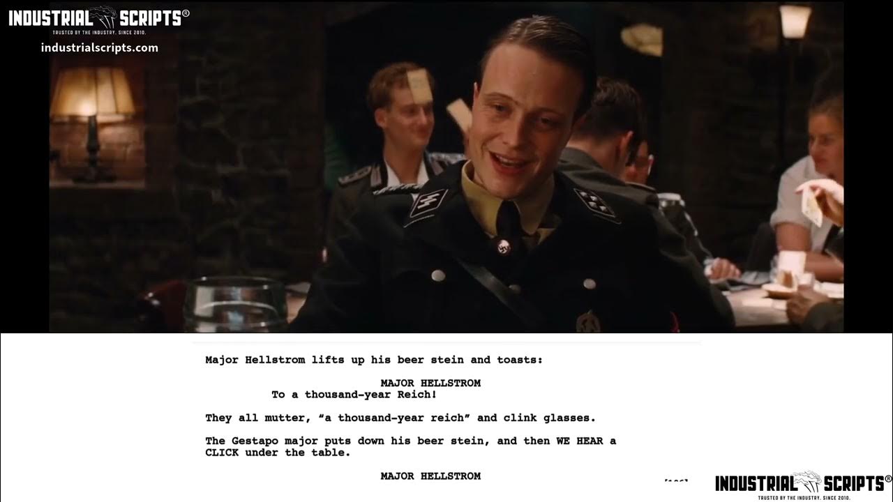 Classic Movie Scenes INGLORIOUS BASTERDS (2009) // Pub Scene // Script