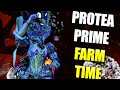 Protea prime live building farming leveling protea prime  warframe