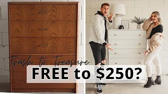 Flipping a FREE Facebook Marketplace Dresser | Furniture Flip | DIY Makeover