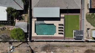 Tranquil Escape Aerial View of Poolside Serenity in Scottsdale AZ