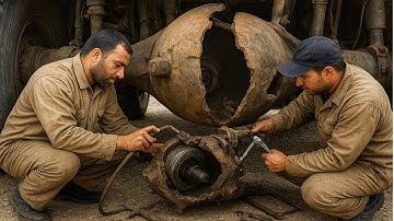 Rear Axle Tube broken & Repair | Heavy Duty Truck Restoration