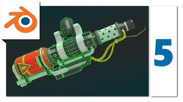 Flamethrower Speedmodel / Timelapse - Blender (narrated) [Gamedev]