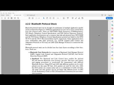 MCO- Mobile Computing- BE CSE- Bluetooth Protocol Stack