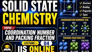 Coordination No | Packing Fraction | Density|Solid State | L-4 | 12th NCERT