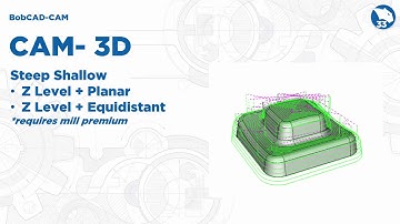 BobCAD CAM V33 Steep Shallow Operation