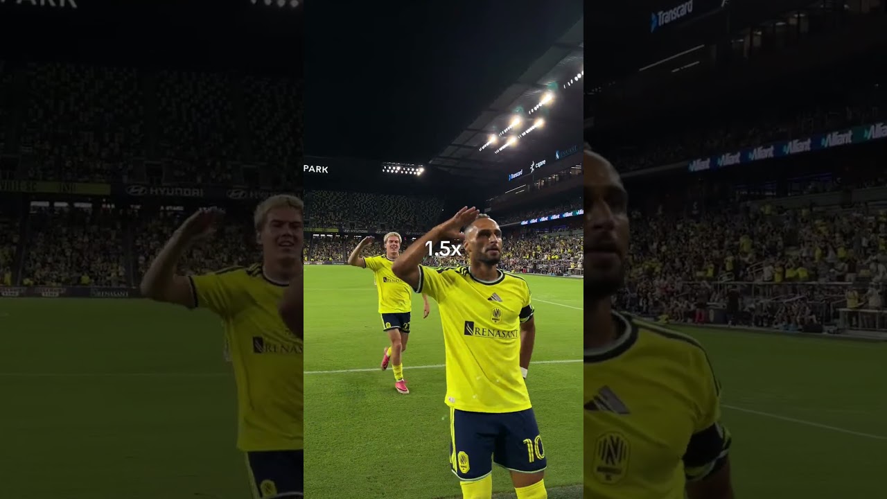 SPEEEEEED 🫡🔥 #MLS #NashvilleSC #Nashville #goal #goalcelebrations #salute